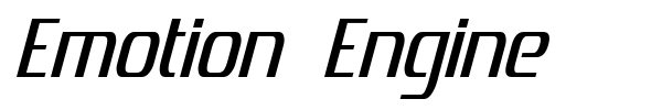 Emotion Engine font preview